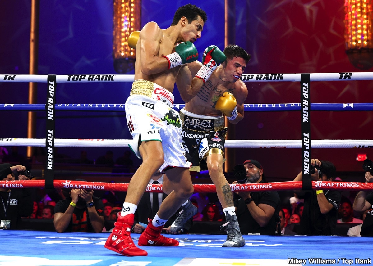 Rafael Espinoza Destroys Sergio Chirino in 4th round Knockout - Boxing Results