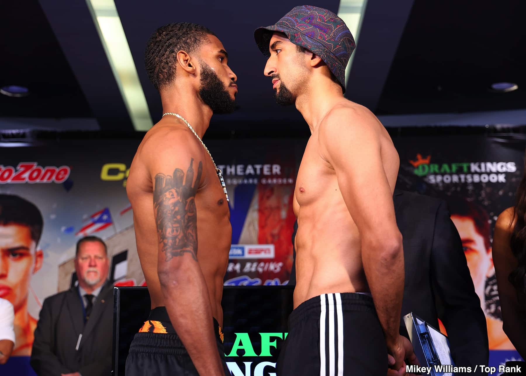 Zayas vs. Teixeira: Official ESPN Weigh In Results