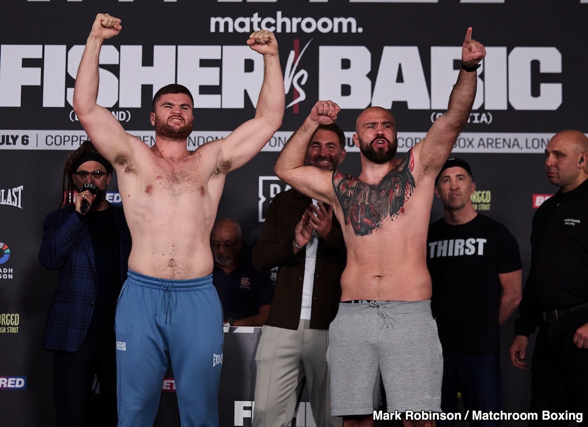 Alen Babic, Johnny Fisher Weigh-In; Babic Says He Hopes “We're Going To Spend Weeks In Hospital”