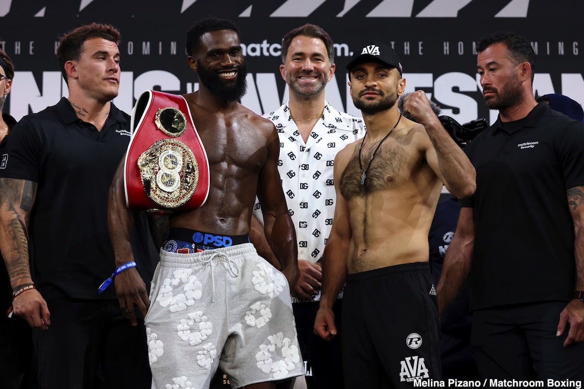 DAZN Weights: Ennis vs. Avanesyan - For Saturday