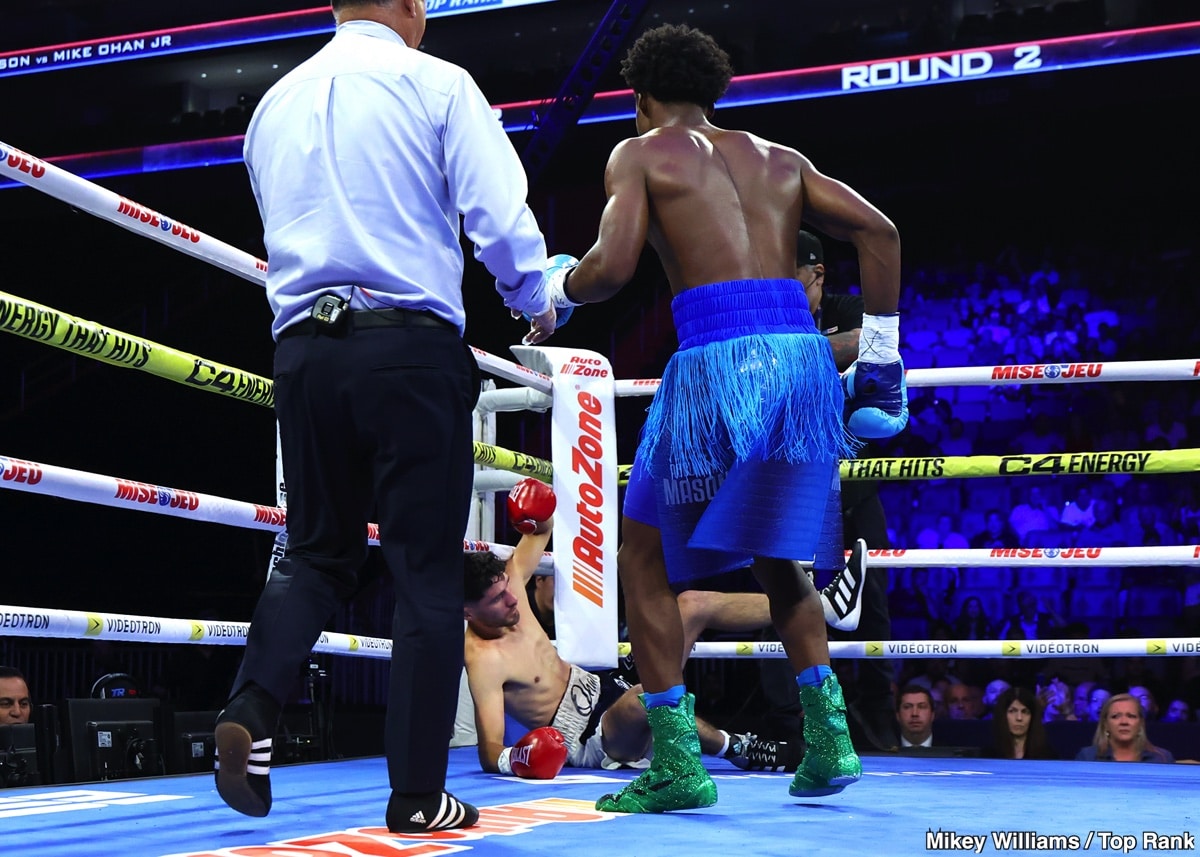 Abdullah Mason Destroys Mike Ohan in 2nd round Knockout - Boxing Results