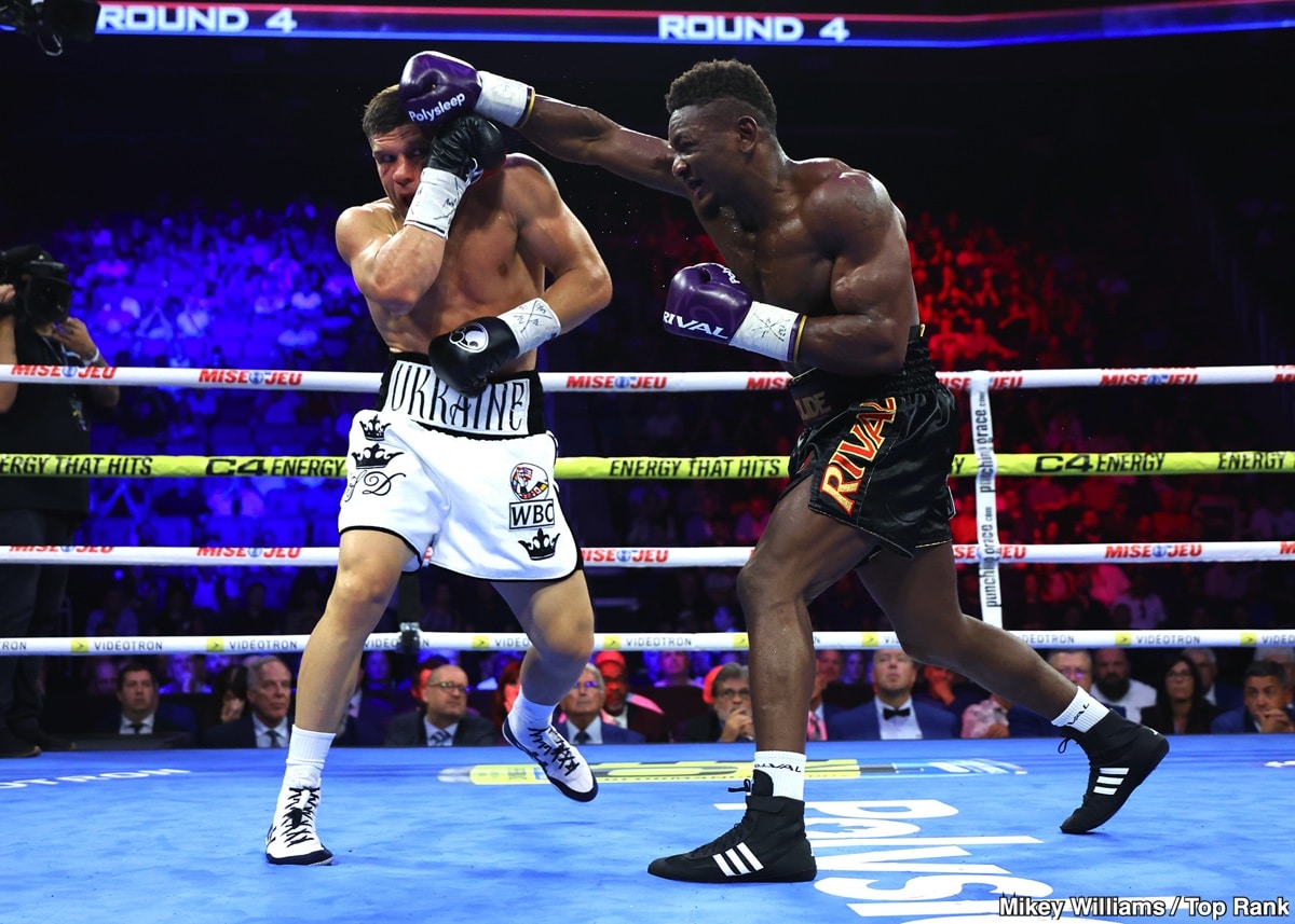 Mbilli Outworks Injured Derevyanchenko for Decision Win - Boxing Results