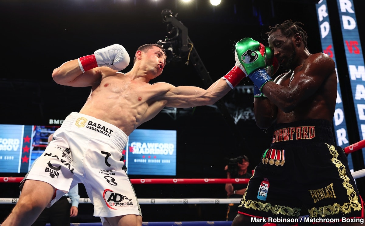 Bud Crawford Claims Controversial Win Over Madrimov in Lackluster Affair - Boxing Results