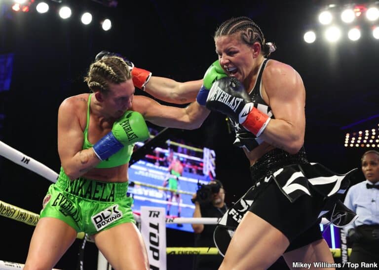 Mikaela Mayer Dethrones Sandy Ryan Boxing Results Latest Boxing News