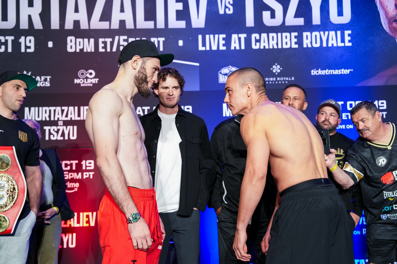 PBC on Prime Video Official Weights: Tszyu vs. Murtazaliev