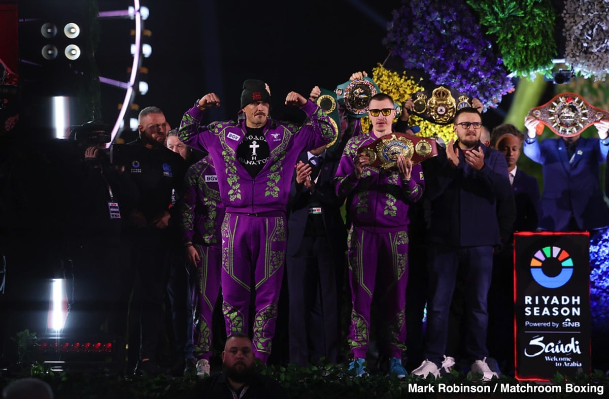 DAZN Official Weigh In Results: Fury vs. Usyk 2 & Bohachuk vs. Davis