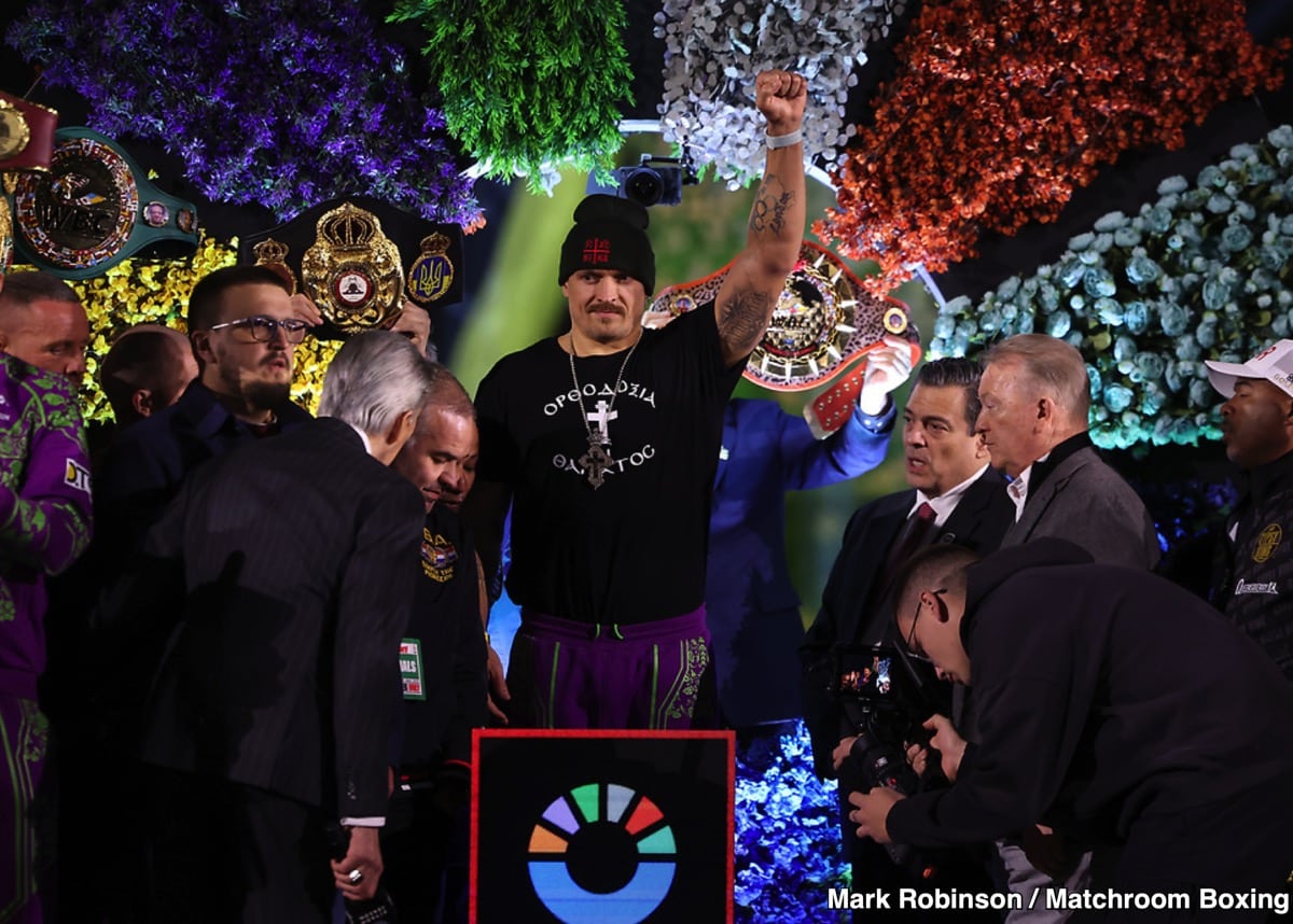 DAZN Official Weigh In Results: Fury vs. Usyk 2 & Bohachuk vs. Davis