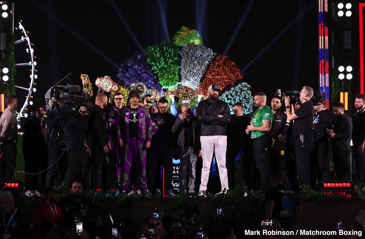 DAZN Official Weigh In Results: Fury vs. Usyk 2 & Bohachuk vs. Davis