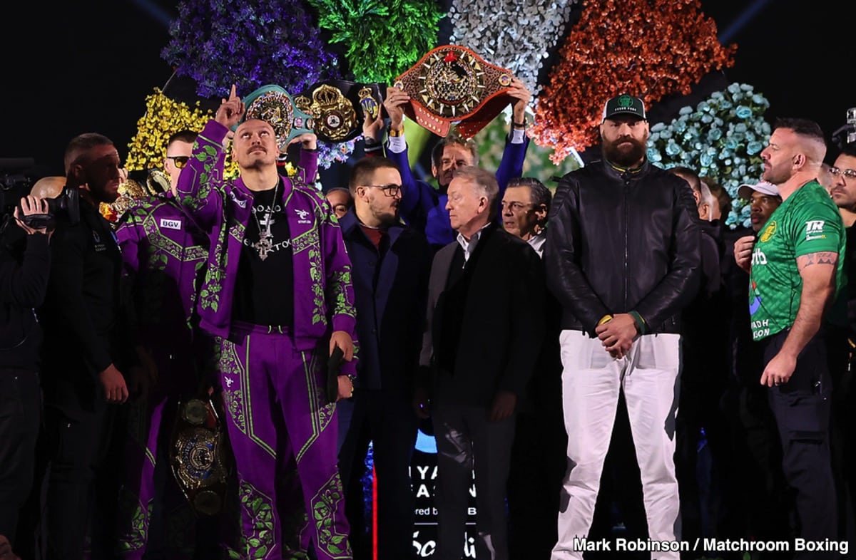 DAZN Official Weigh In Results: Fury vs. Usyk 2 & Bohachuk vs. Davis