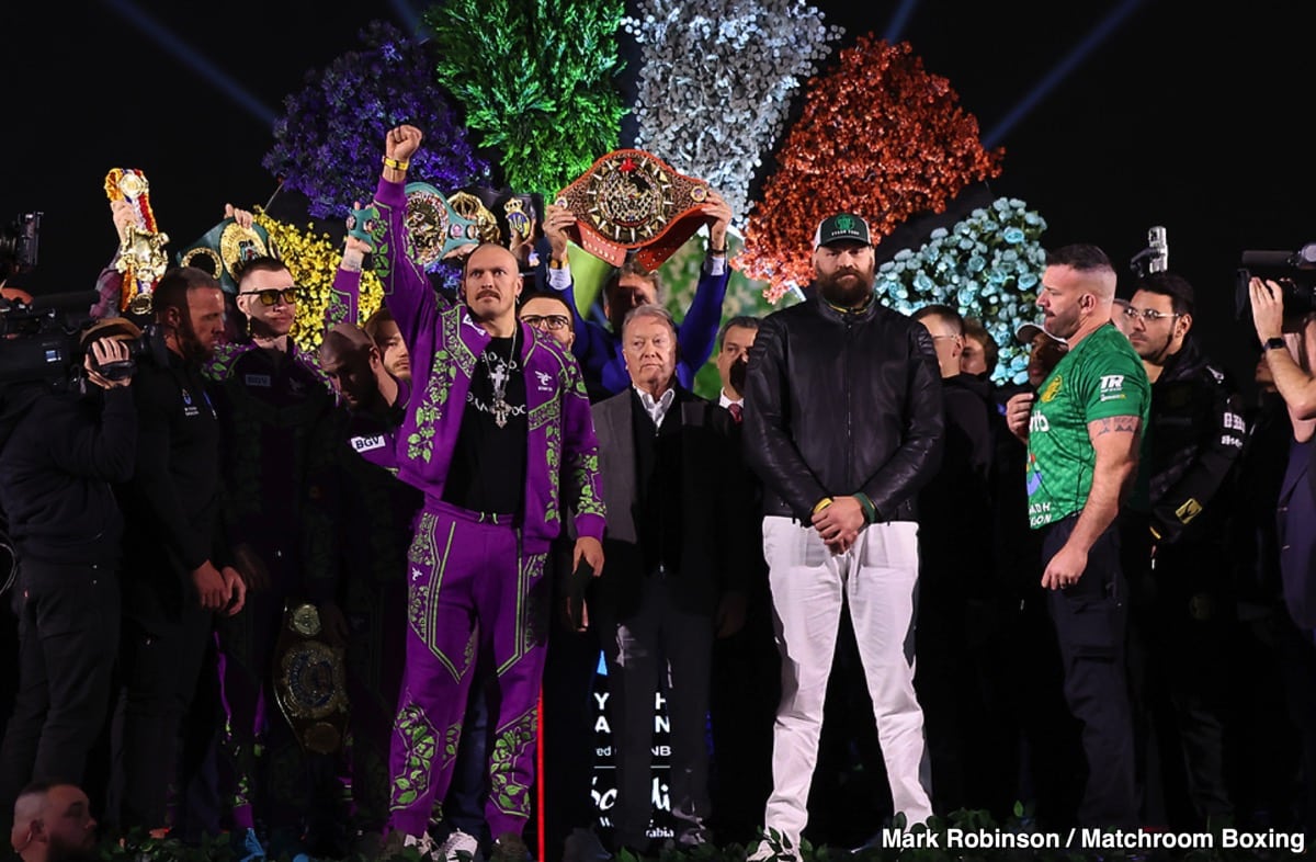 DAZN Official Weigh In Results: Fury vs. Usyk 2 & Bohachuk vs. Davis