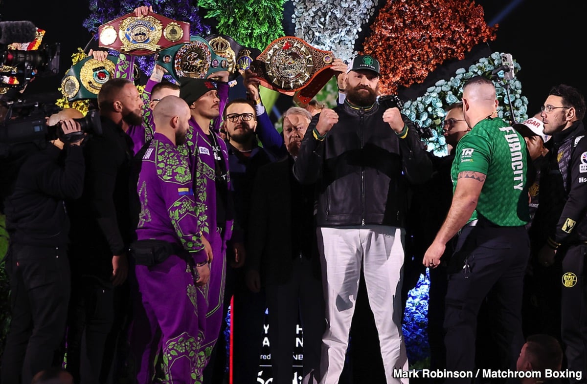 DAZN Official Weigh In Results: Fury vs. Usyk 2 & Bohachuk vs. Davis