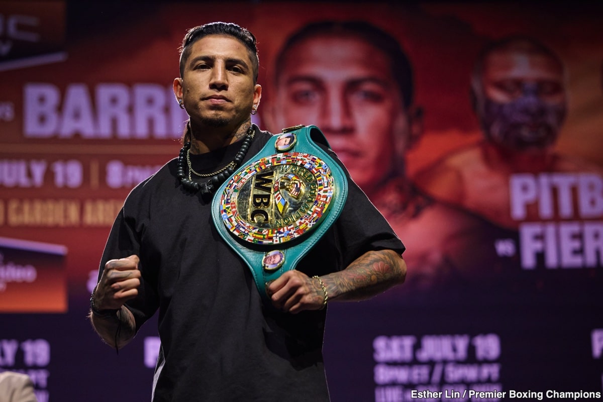 Mario Barrios Eyeing Inevitable Move Up To 154: “As Soon As That Time Hits And It's Too Much For My Body”