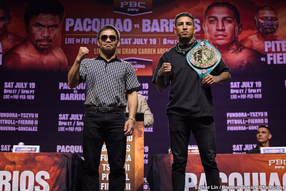 Eddie Hearn Brutally Honest On Pacquiao Vs. Barrios: “I Don't Think He Has A Chance At All”