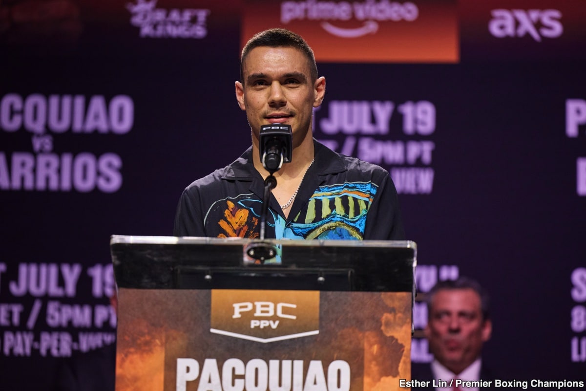Tszyu Questions Canelo's Hunger, Believes Crawford Can Inflict Damage