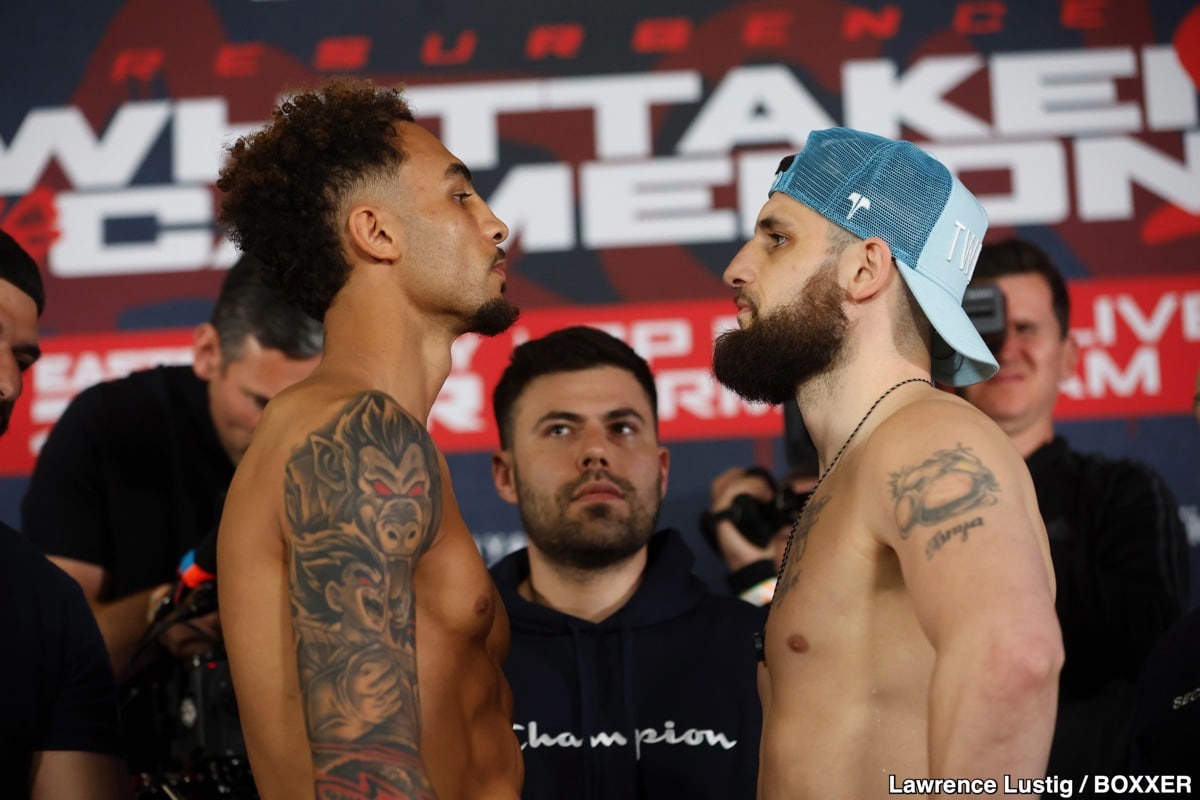 Sky Sports Official Weights: Whittaker vs. Cameron 2 - For Sunday