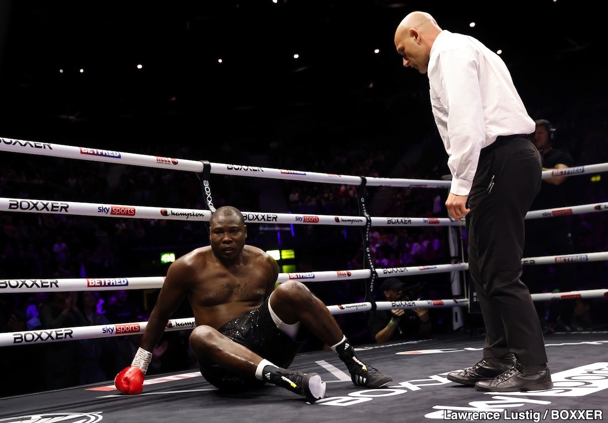 Frazer Clarke Obliterates Tetteh – Chaos Breaks Out As Tetteh Grabs Referee After KO Loss