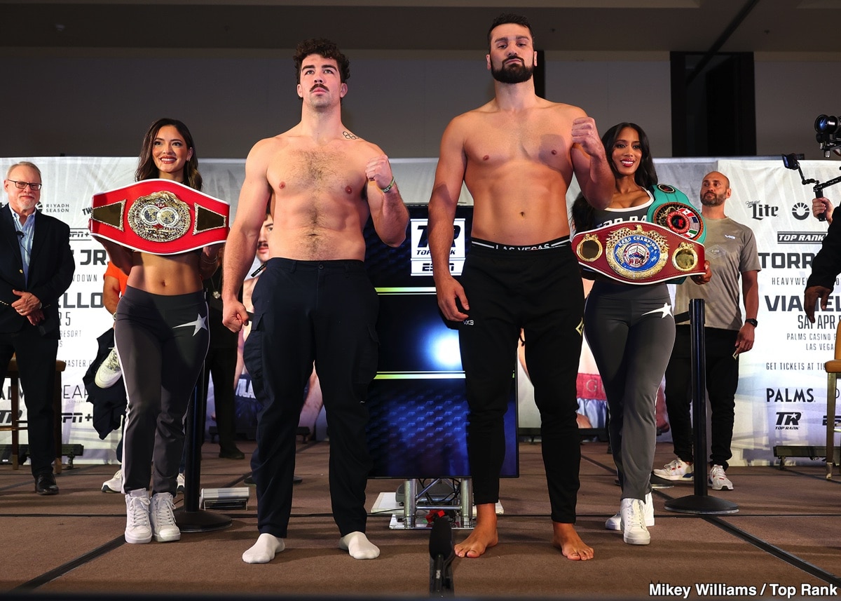ESPN+ Official Weights: Torrez Jr. vs. Vianello and Mason vs. Ornelas