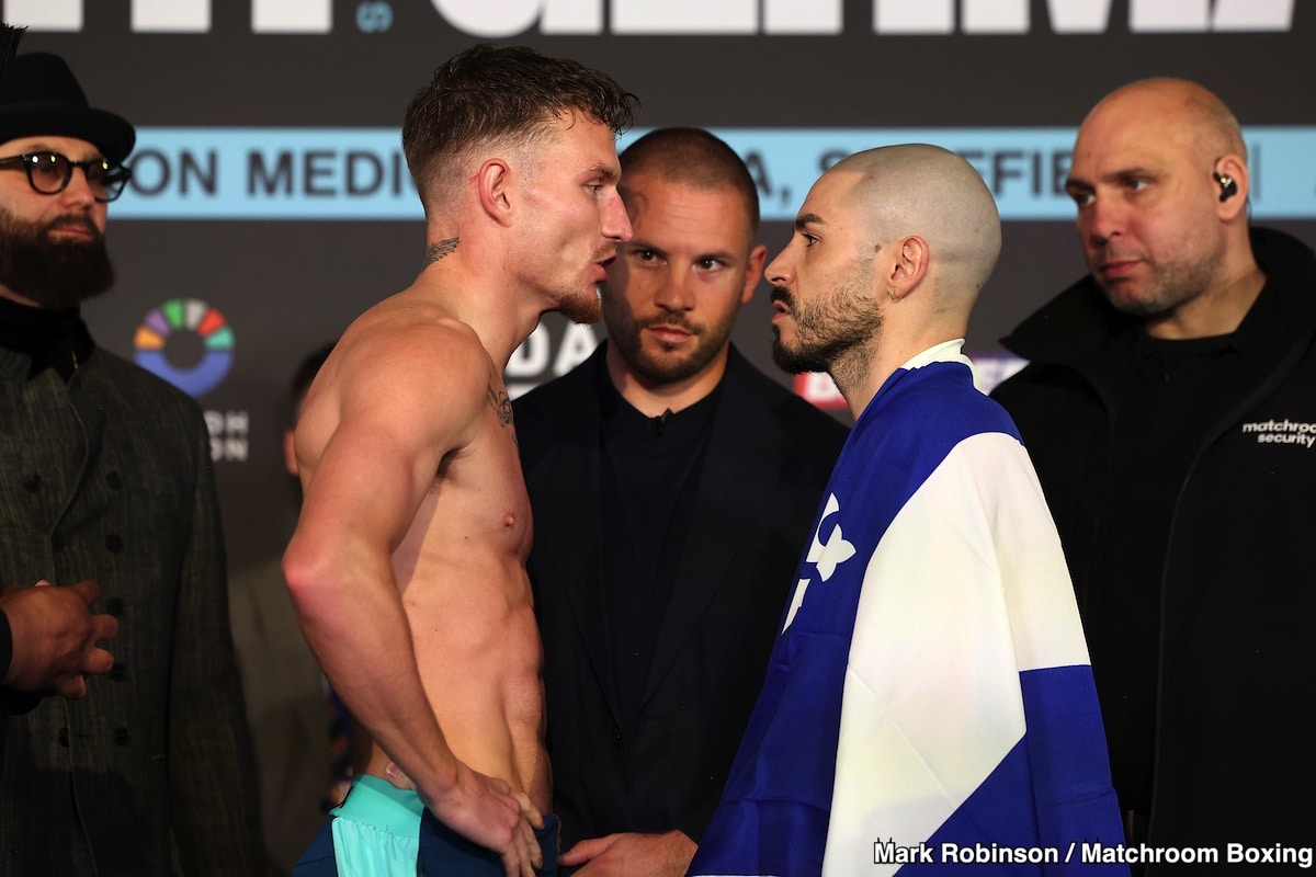 DAZN Official Weights: Dalton Smith vs. Mathieu Germain - For Saturday