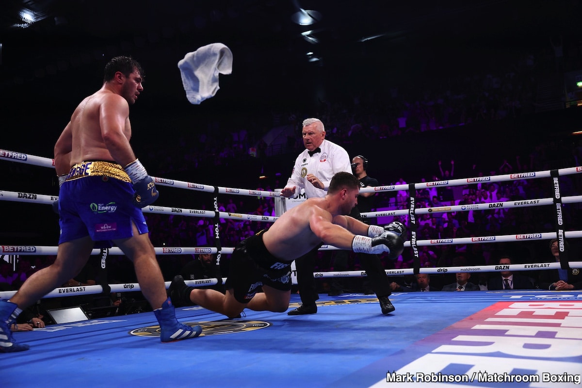 Eddie Hearn Believes Johnny Fisher vs. Dave Allen Rematch Should Have Been Stopped After First Knockdown
