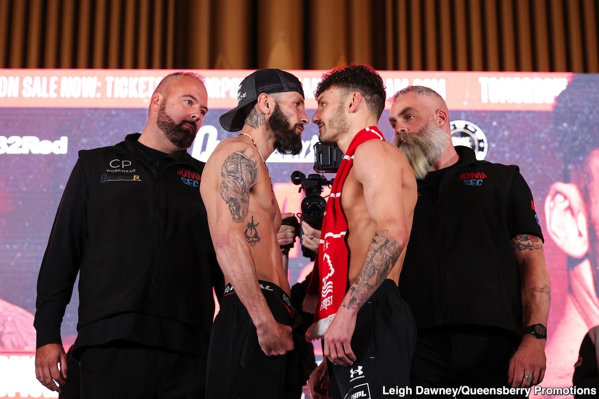 DAZN Official Weights: Cacace vs. Wood - for Saturday in Nottingham