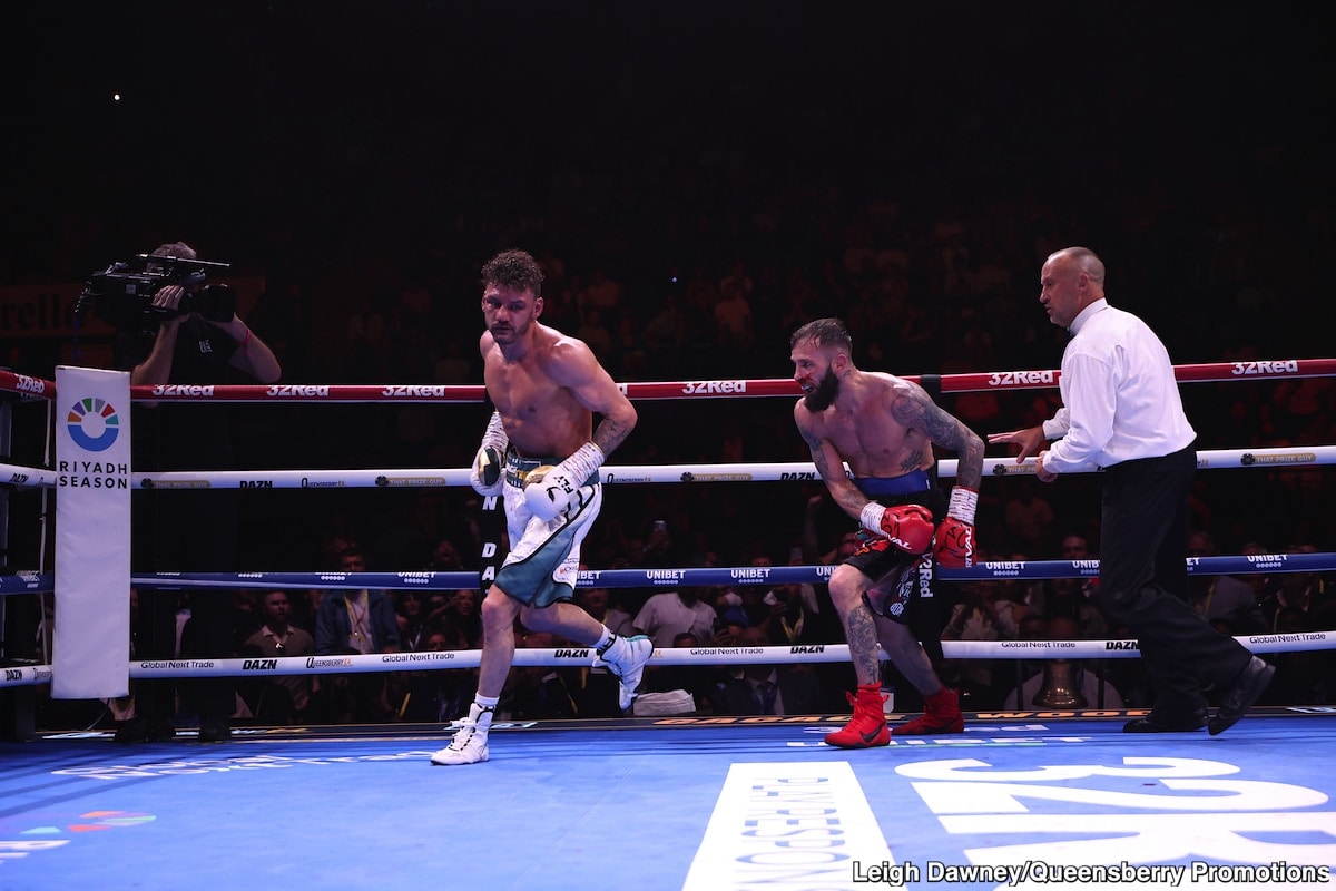 Cacace Crushes Wood's Challenge: Dramatic Ninth-Round TKO Retains IBO Super Featherweight Crown - Boxing Results