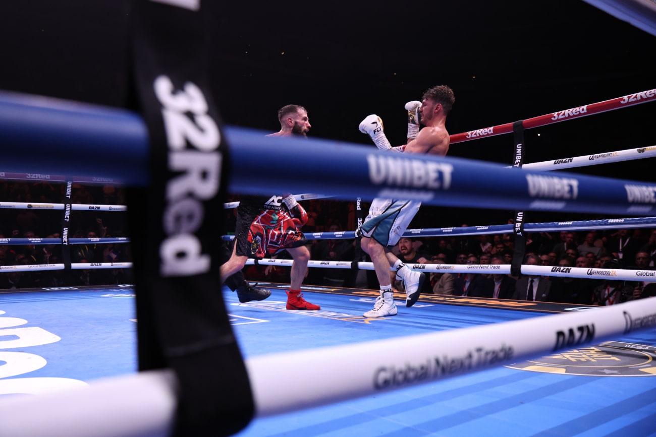 Cacace Crushes Wood's Challenge: Dramatic Ninth-Round TKO Retains IBO Super Featherweight Crown - Boxing Results
