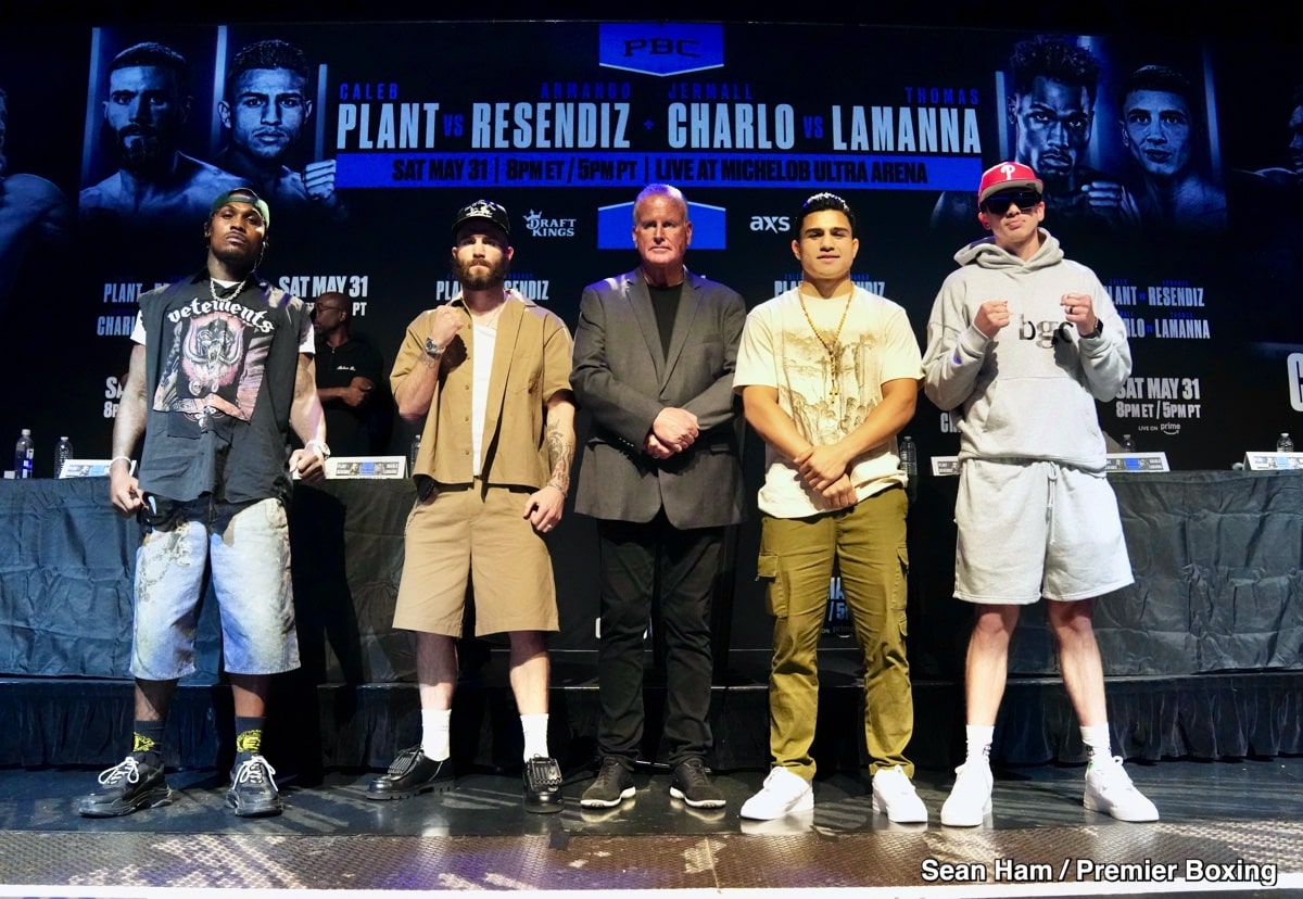 Plant vs. Resendiz, Charlo vs. LaManna on May 31st Event in Vegas