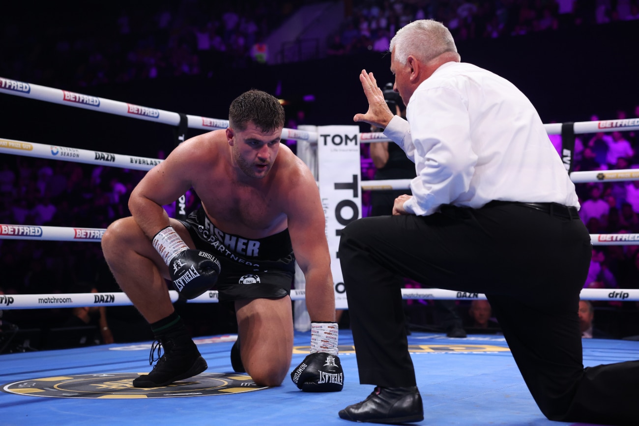 Eddie Hearn Believes Johnny Fisher vs. Dave Allen Rematch Should Have Been Stopped After First Knockdown