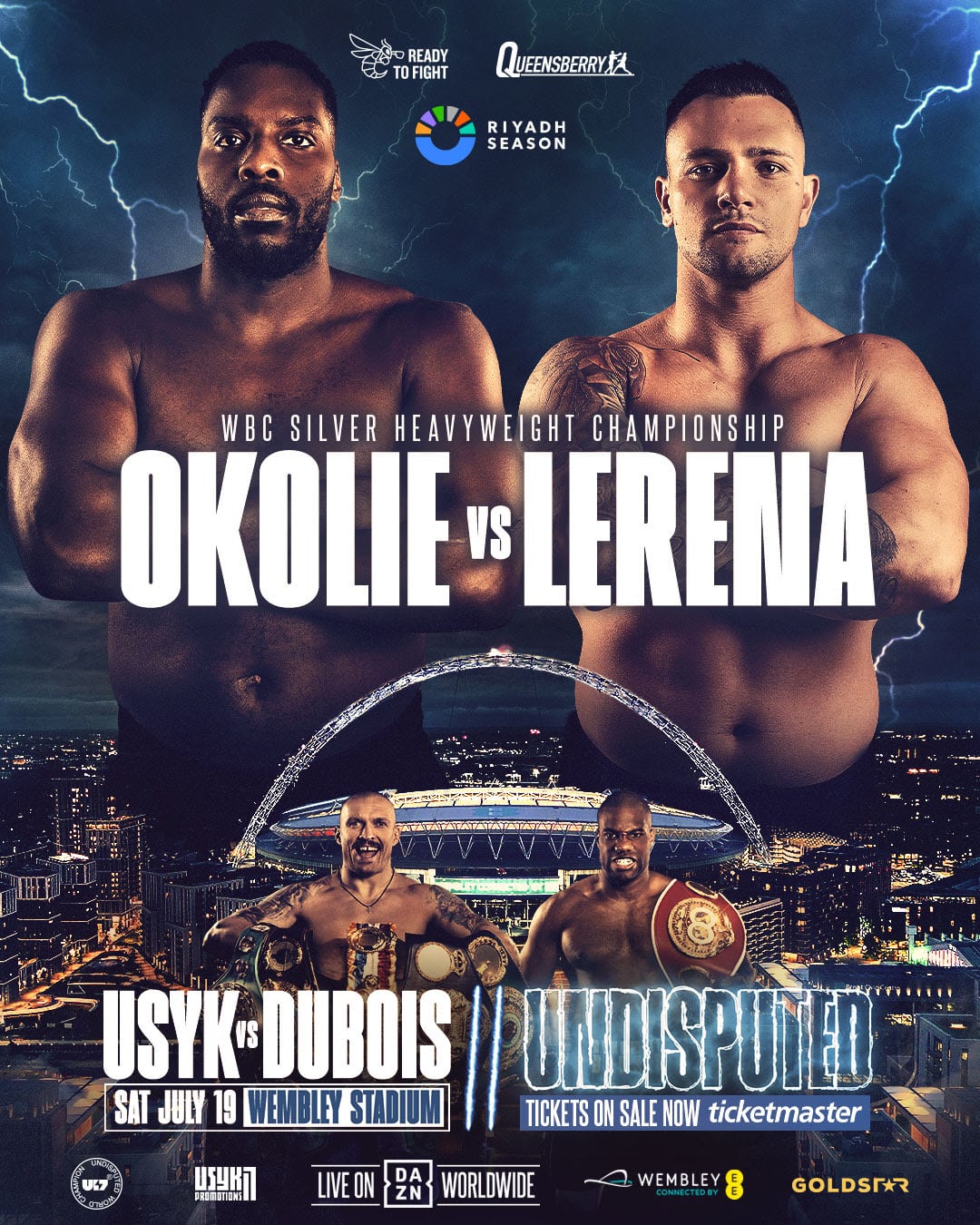 Lawrence Okolie vs. Kevin Lerena Joins Usyk-Dubois II Card on July 19