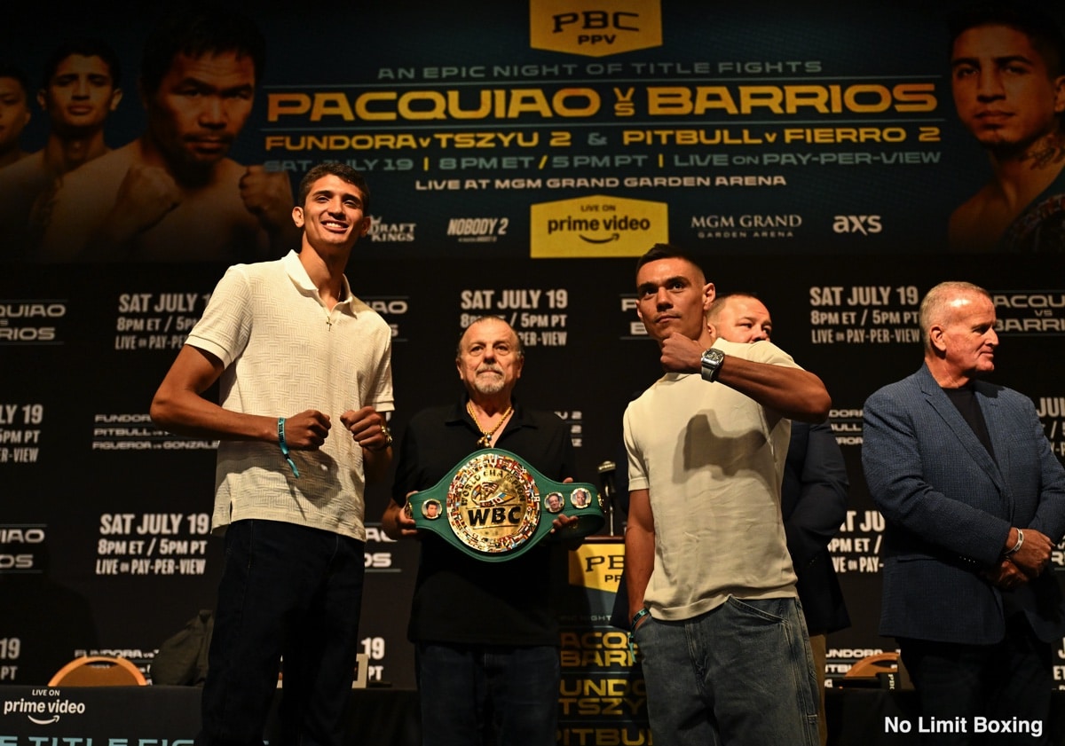 Tszyu vs. Fundora Rematch: Tszyu Predicts Horn-Like Dominance on Saturday
