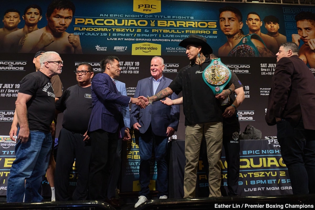 Mario Barrios Promises "Bad Intentions" Against Manny Pacquiao on Saturday