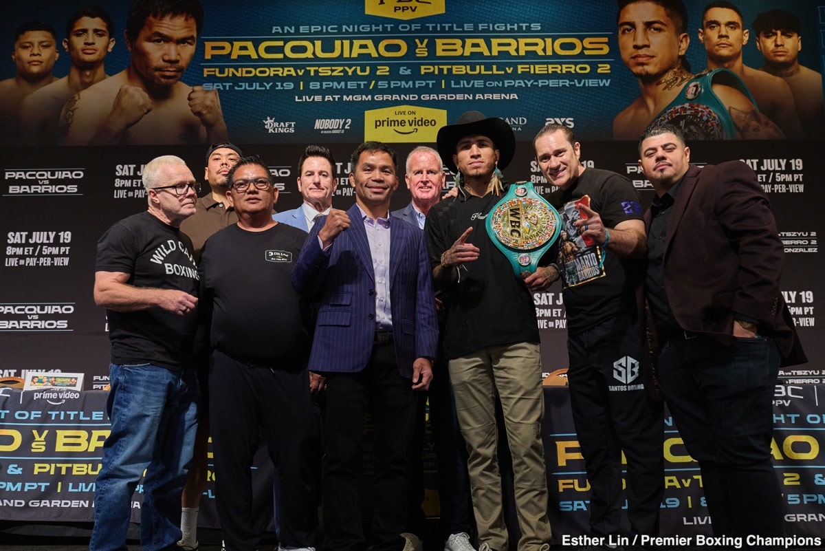 Mario Barrios Promises "Bad Intentions" Against Manny Pacquiao on Saturday
