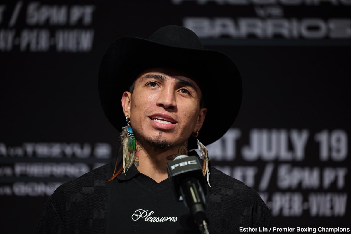 Mario Barrios Promises "Bad Intentions" Against Manny Pacquiao on Saturday