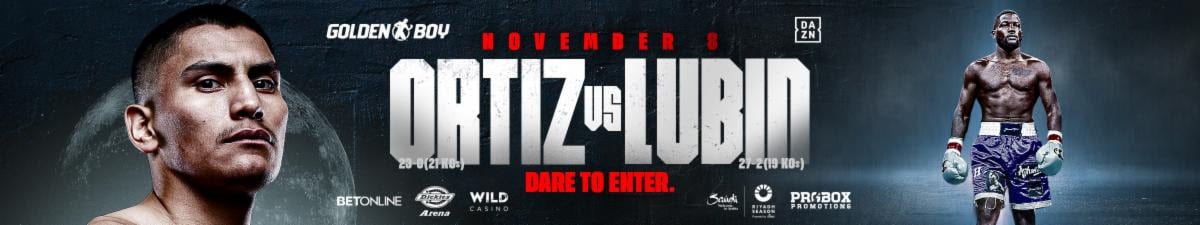 Vergil Ortiz Jr. vs. Erickson Lubin Fight Set for November 8th in Fort Worth, TX