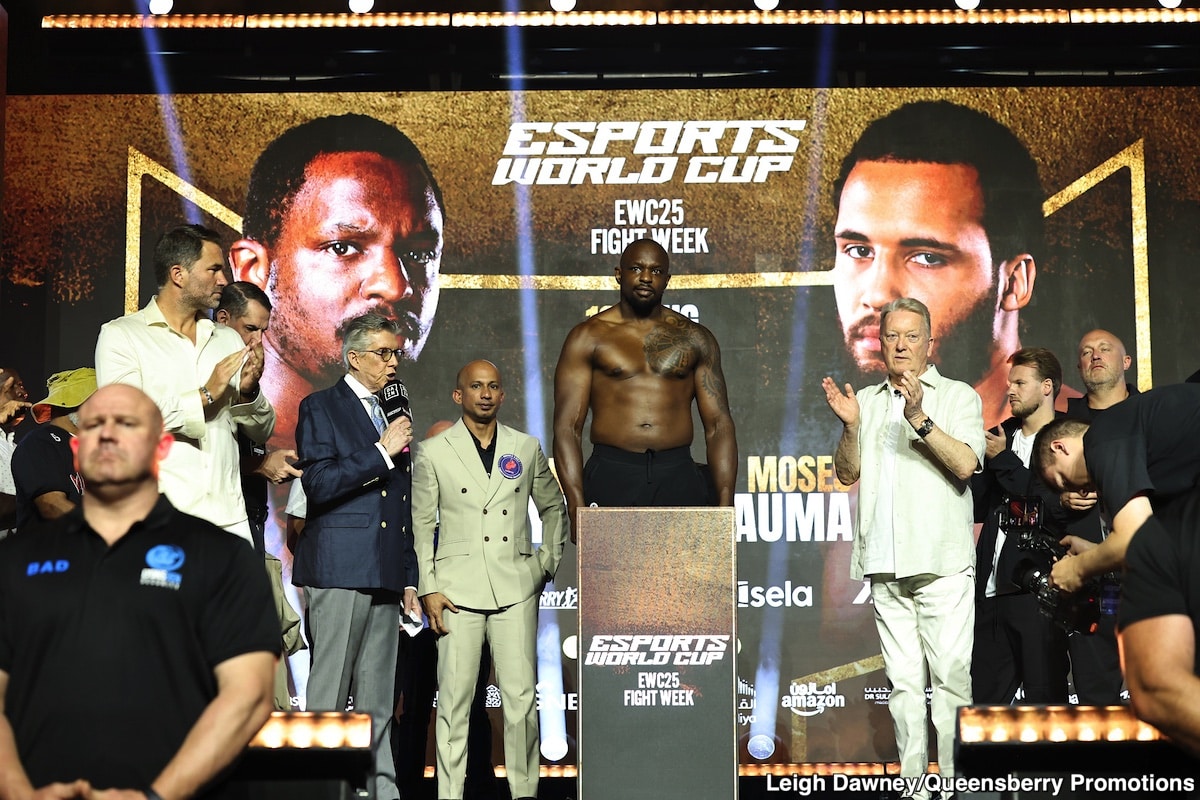 Dillian Whyte Hits 244lbs, His Lowest in a Decade, Moses Itauma Comes in at 235lbs