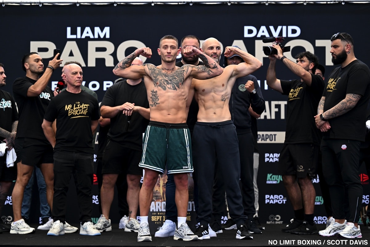Paro vs. Papot: Official Weigh-In Results From Australia