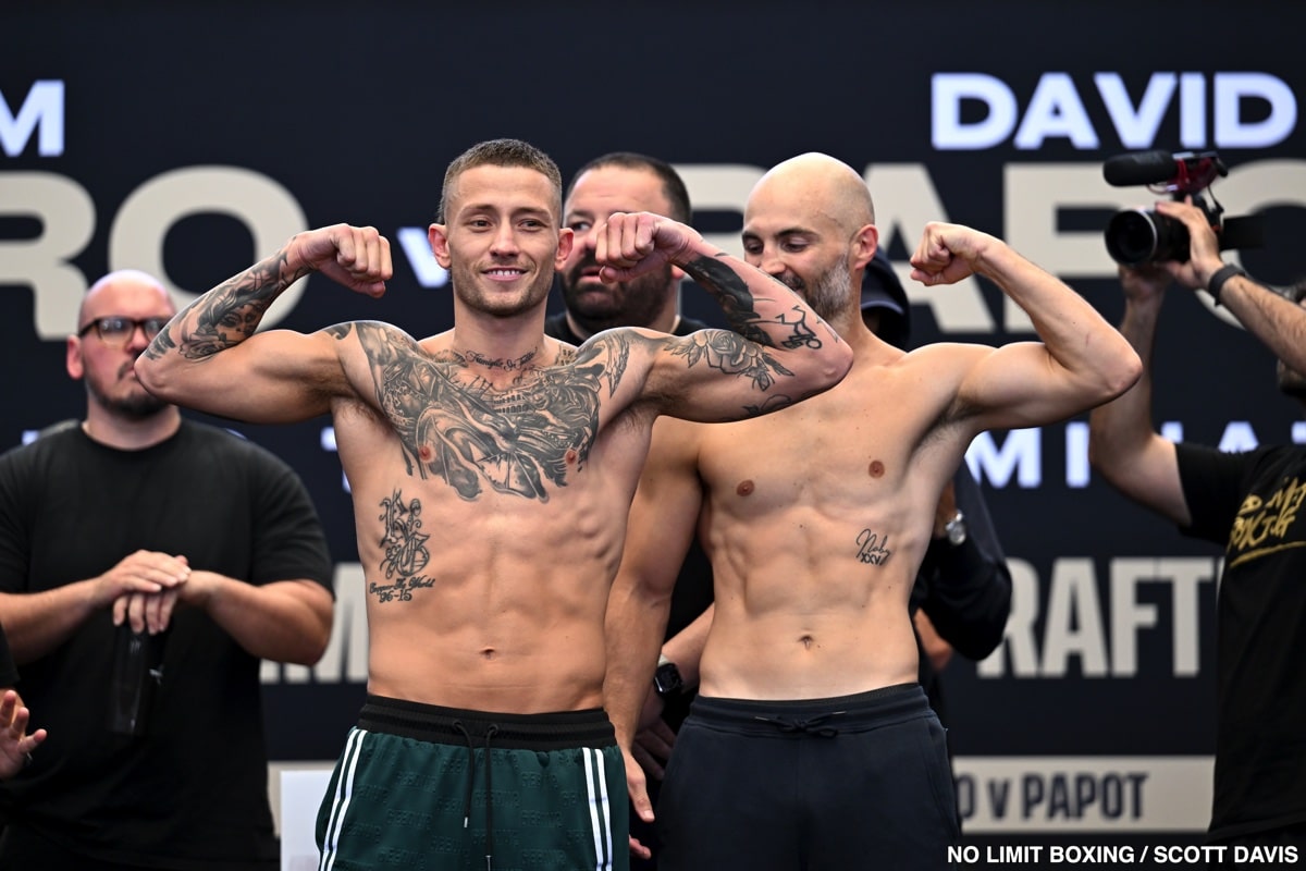 Paro vs. Papot: Official Weigh-In Results From Australia