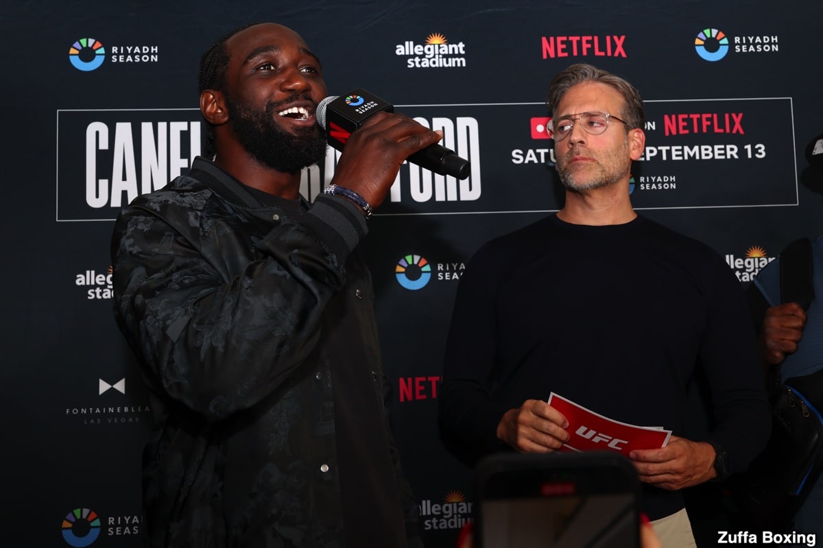 Crawford-Canelo: Bud Shrugs Off Talk Of A Shoulder Injury