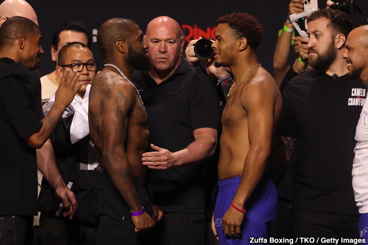 Canelo and Crawford Make Weight at 167.5 for Super Middleweight Showdown