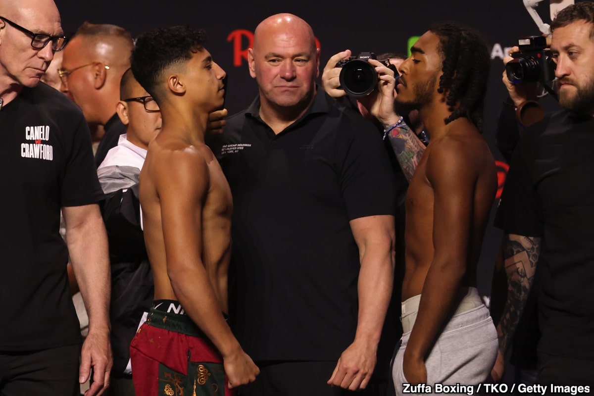 Canelo and Crawford Make Weight at 167.5 for Super Middleweight Showdown