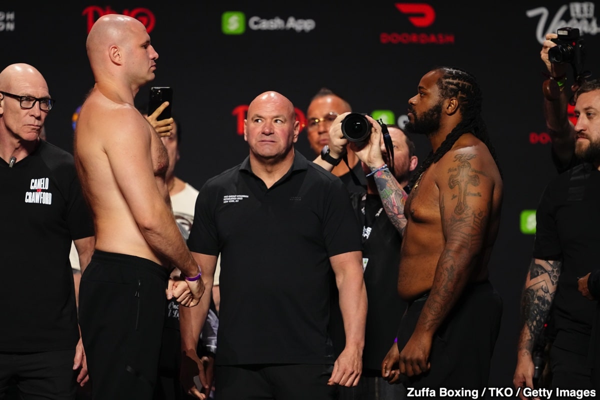 Canelo and Crawford Make Weight at 167.5 for Super Middleweight Showdown