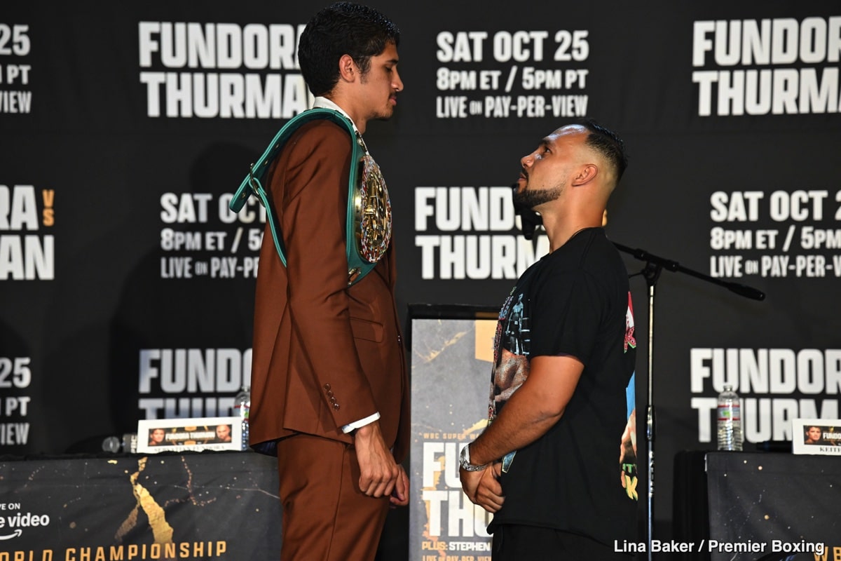 Sebastian Fundora Dismisses Keith Thurman's PTSD Claim, Citing Two World Titles and a Desire to Add a Legend to His Resume