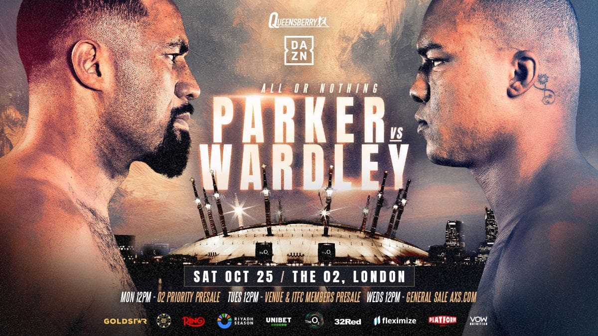 Parker vs Wardley Official: Heavyweights throwing it all on the line at The O2
