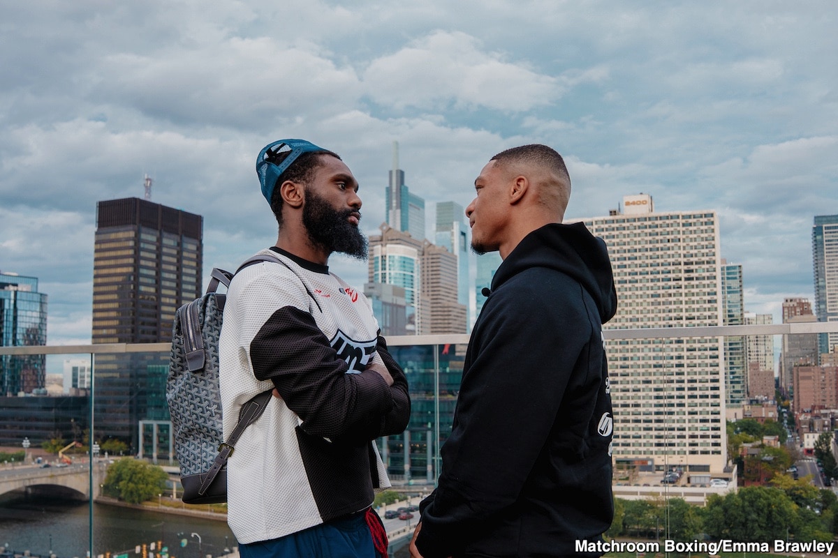 Jaron ‘Boots’ Ennis Looks Shockingly Drained at Face-Off With Uisma Lima Ahead of His 154-Debut in Philadelphia This Saturday