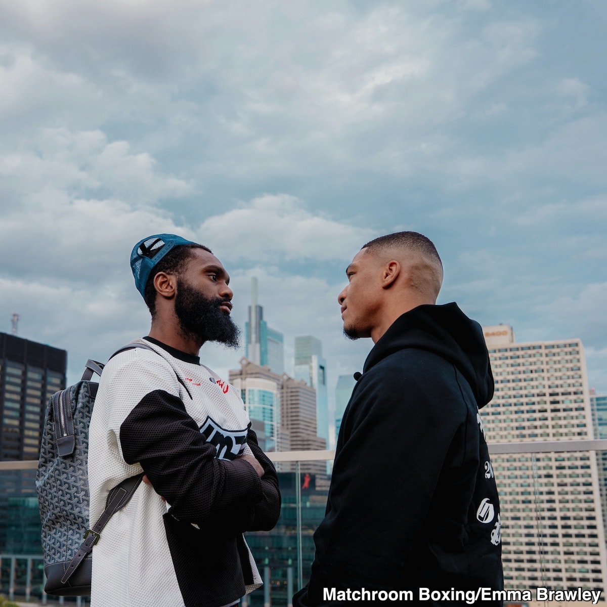 Jaron ‘Boots’ Ennis Looks Shockingly Drained at Face-Off With Uisma Lima Ahead of His 154-Debut in Philadelphia This Saturday