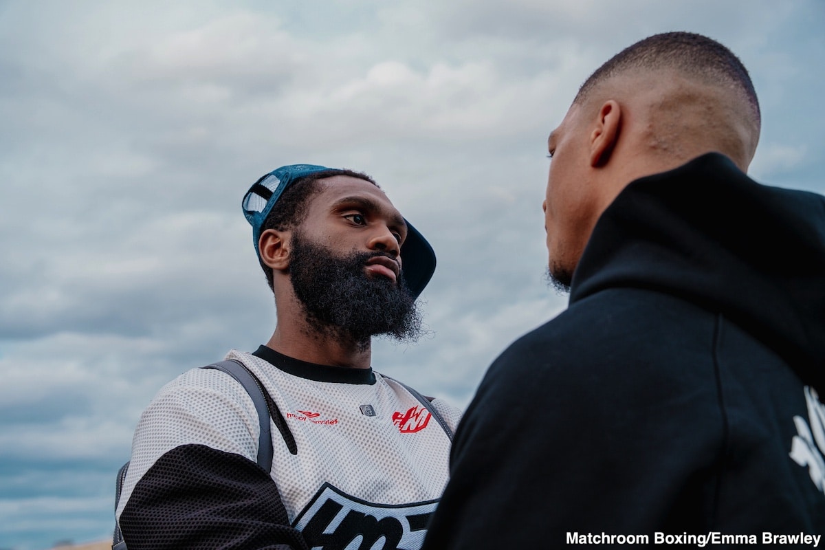 Jaron ‘Boots’ Ennis Looks Shockingly Drained at Face-Off With Uisma Lima Ahead of His 154-Debut in Philadelphia This Saturday