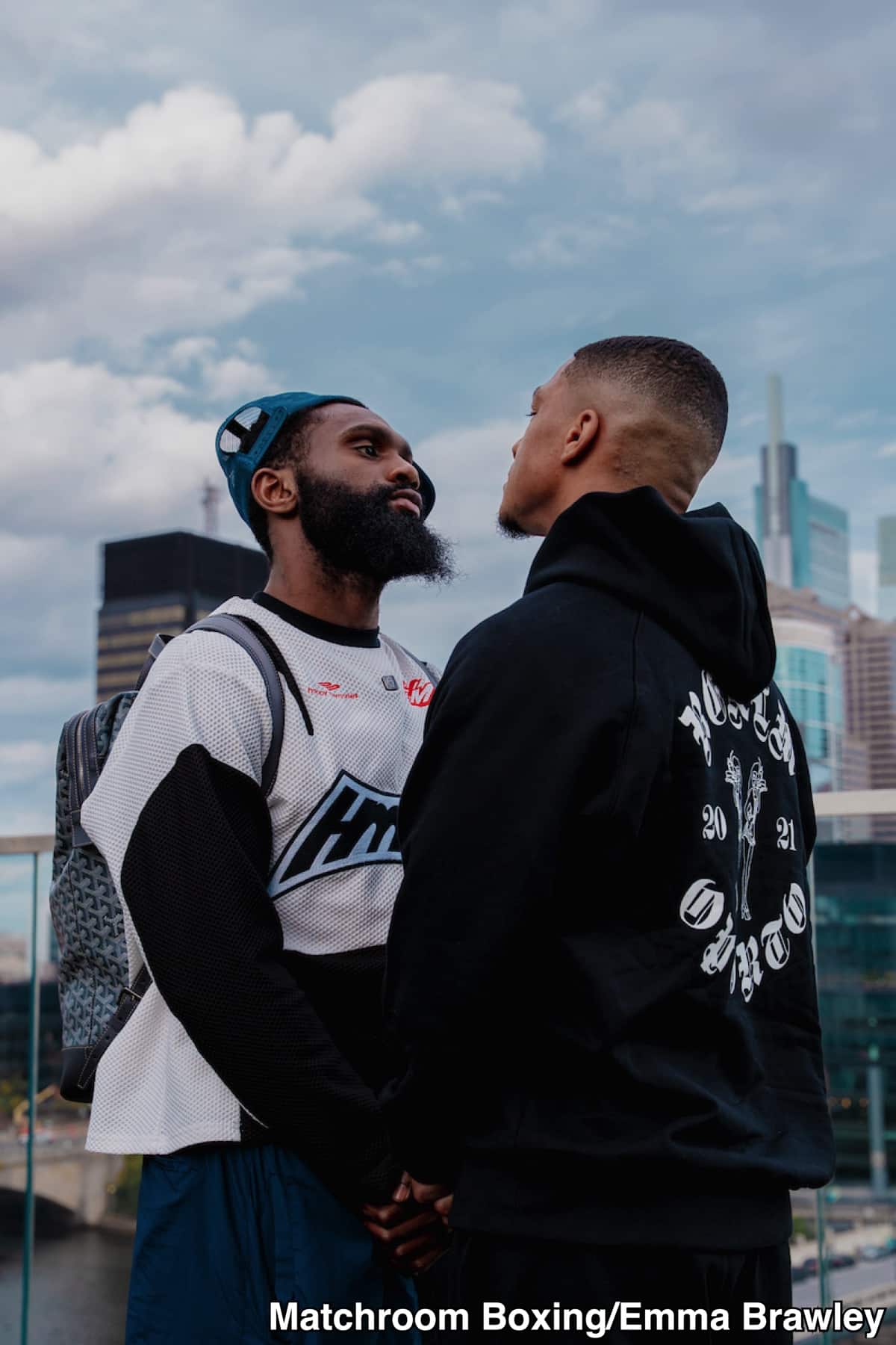 Jaron ‘Boots’ Ennis Looks Shockingly Drained at Face-Off With Uisma Lima Ahead of His 154-Debut in Philadelphia This Saturday