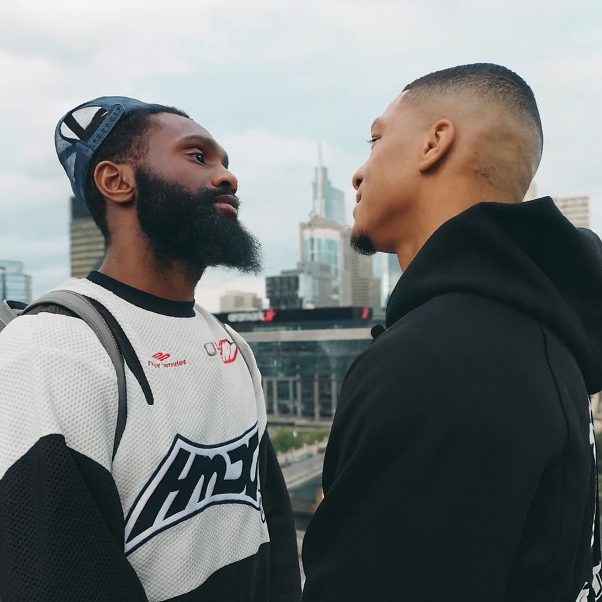 Jaron ‘Boots’ Ennis Looks Shockingly Drained at Face-Off With Uisma Lima Ahead of His 154-Debut in Philadelphia This Saturday