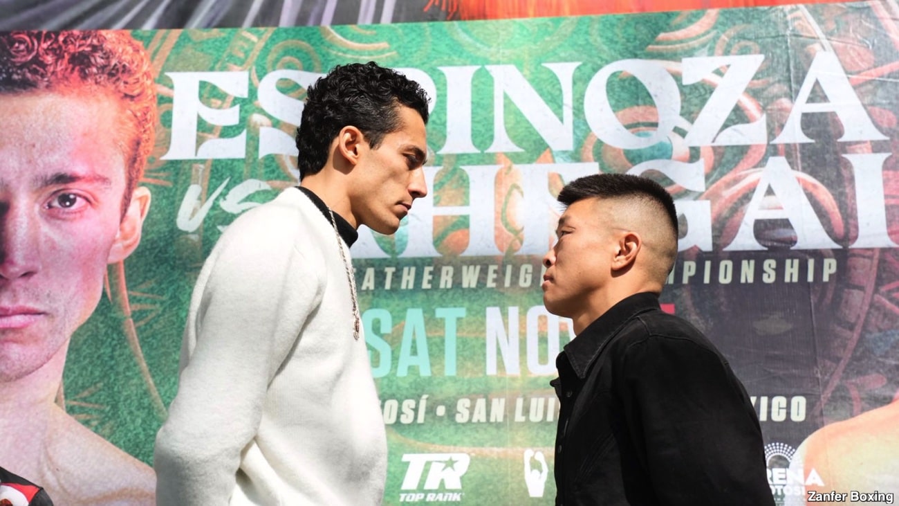 Espinoza vs. Khegai live on Top Rank Classics Channel on November 15 in San Luis Potosí