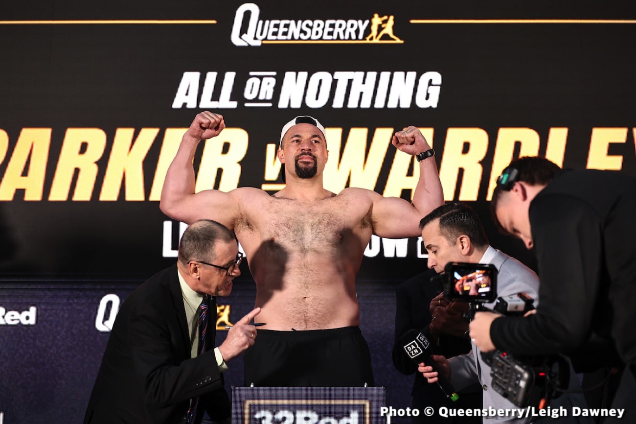 Parker Promises to “Punch Holes” in Wardley After Tense Weigh-In—Usyk Awaits the Victor in 2026